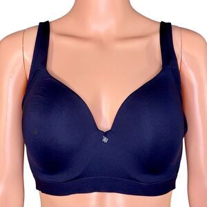 Breezies Natural Embrace Underwire Contour Tee Shirt Bra Black Size 34D